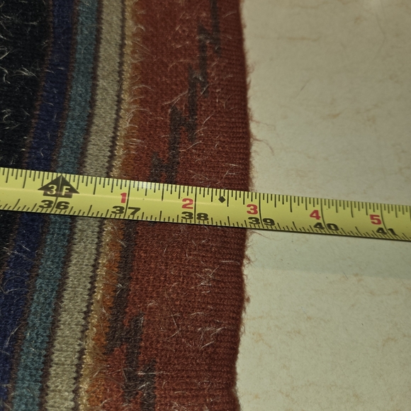 Cruel Sweater Open Cardigan Duster Women's Large Western Wear Aztec w/ Ties Boho - Picture 5 of 8